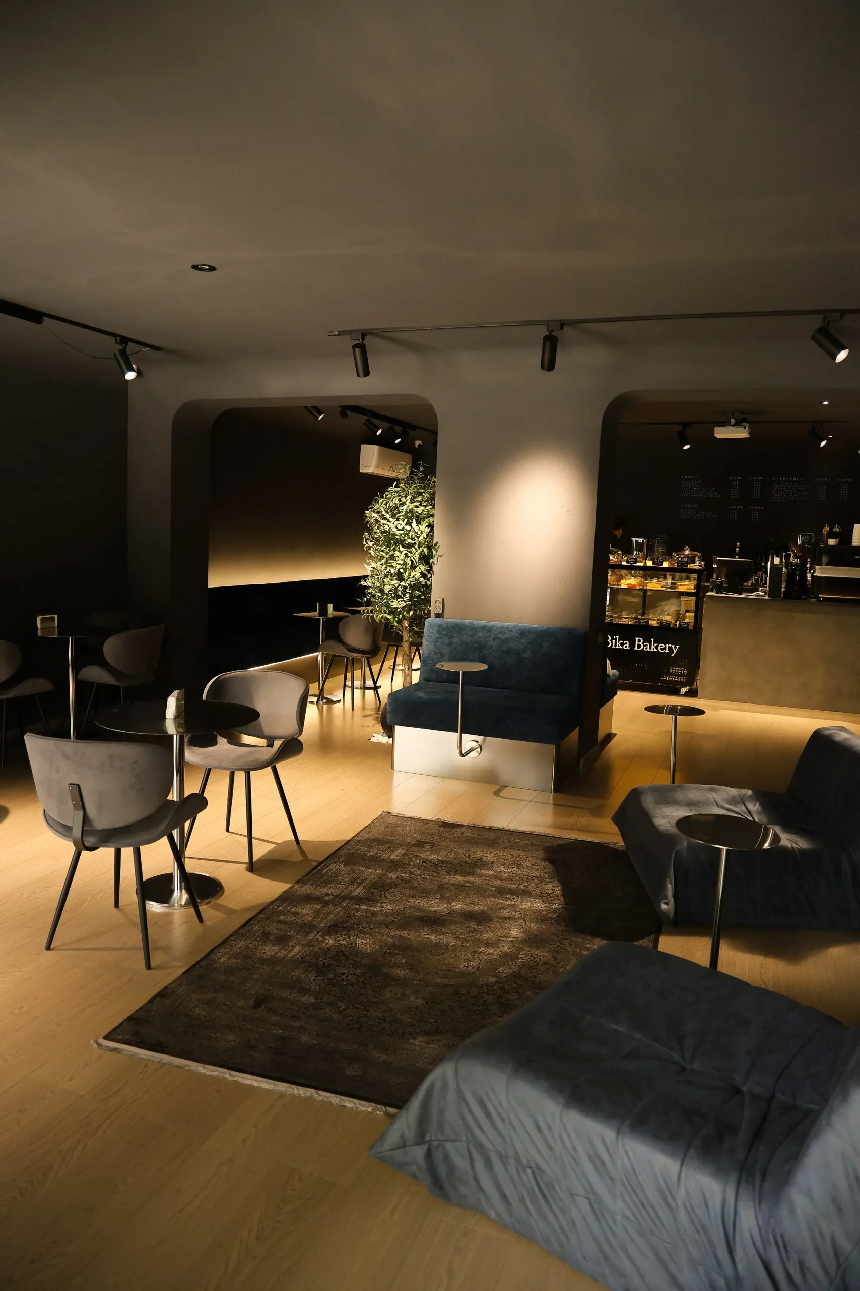 Atmosphere inside 92° specialty coffee house, Tashkent