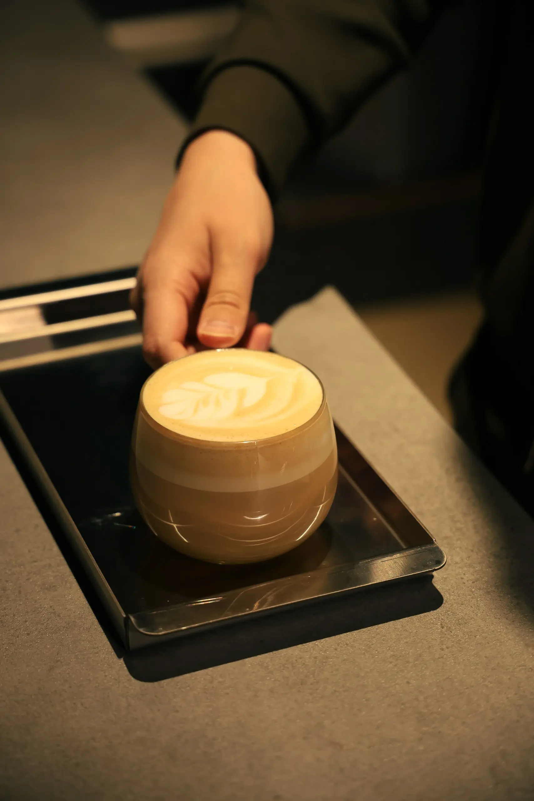 Fresh brew prepared at 92 degrees